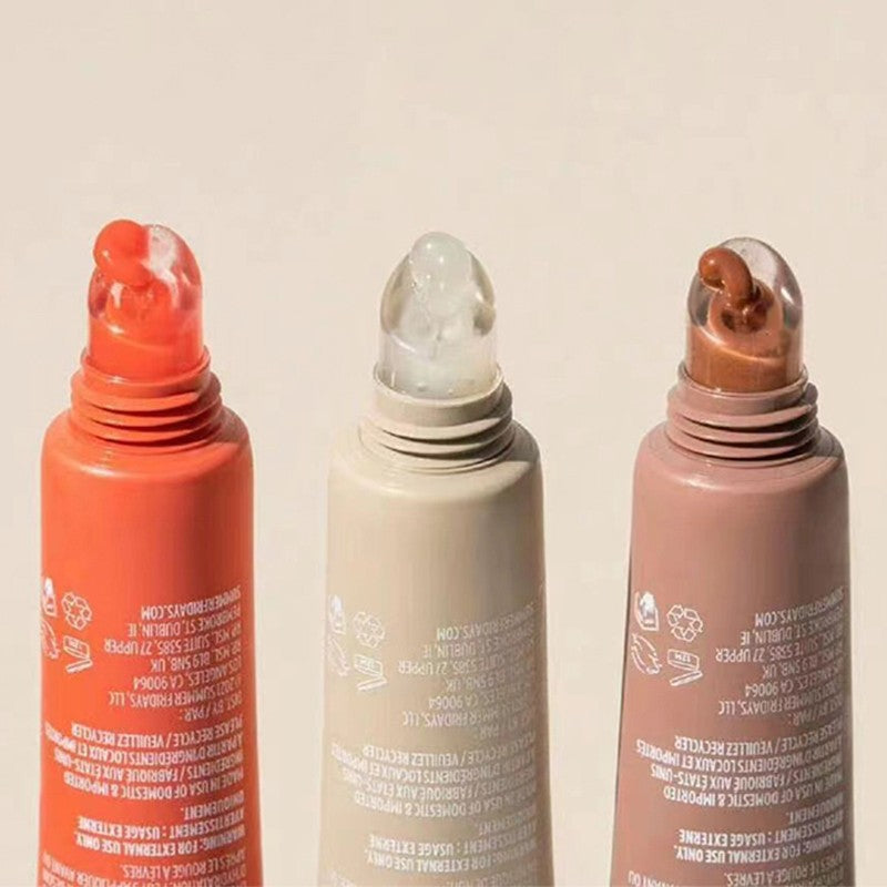 baunilha bege bálsamo labial hidratante conjunto de batom