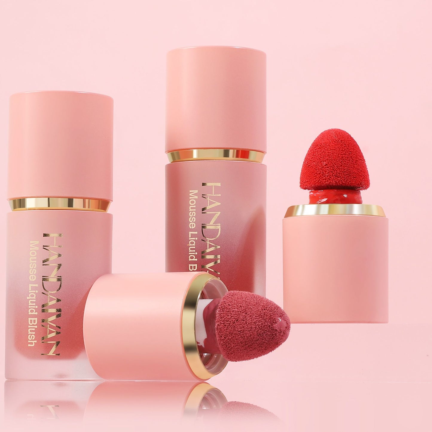 Blush Liquido Fosco Impecavel, Cabeça de Escova, Fácil de Aplicar, Duravel, 6 Cores.