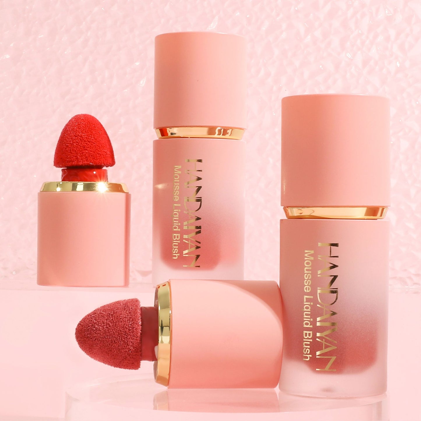 Blush Liquido Fosco Impecavel, Cabeça de Escova, Fácil de Aplicar, Duravel, 6 Cores.