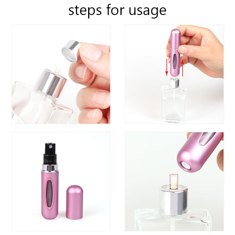 8ml/5ml perfume atomizador recipiente líquido portátil para cosméticos viajan